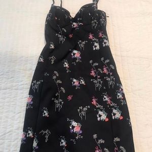NWT H&M Black Floral Dress.